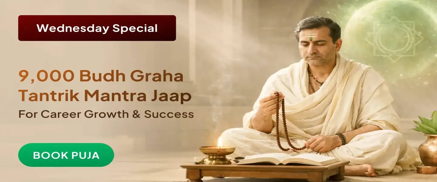 9000 Budh Grah Tantrik Mantra Jaap Kripasiddhi Puja puja banner